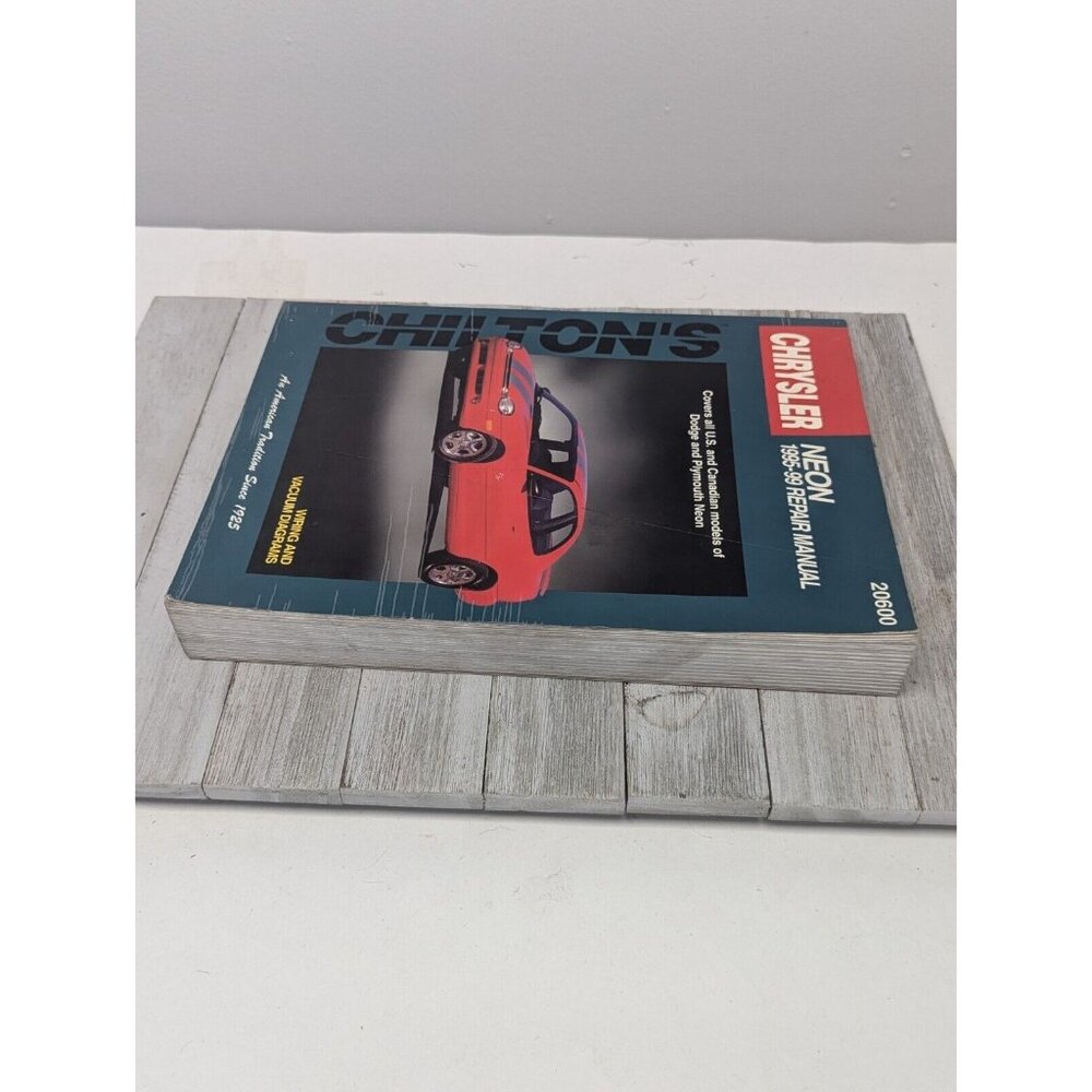 Used Chilton Chrysler Neon 1995-1999 Repair Manual Wiring Vacuum Diagrams 20600 - Picture 5 of 8